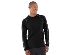 Deion Long-Sleeve EverCool&trade; Tee-XS-Black