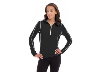 Olivia 1/4 Zip Light Jacket-XS-Black