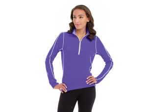 Olivia 1/4 Zip Light Jacket-XS-Purple