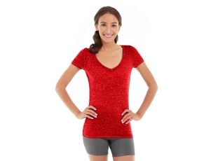 Minerva LumaTech&trade; V-Tee-XS-Red