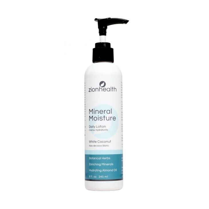Zion Health Mineral Moisture Daily Lotion White Coconut