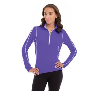 Olivia 1/4 Zip Light Jacket-XL-Purple